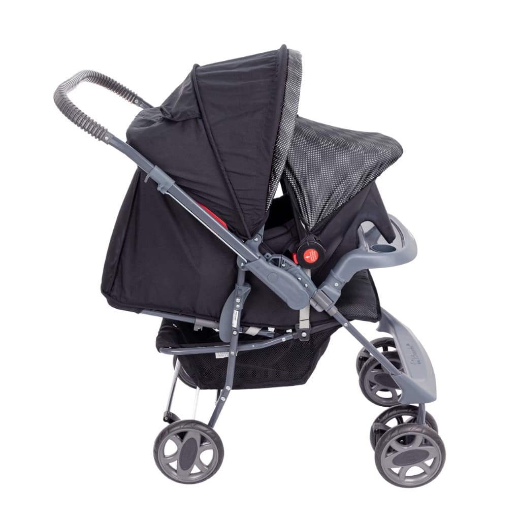 Carrinho de bebê Topázio Travel System reclinável e dobravel até 15kg  acompanha bebê conforto
