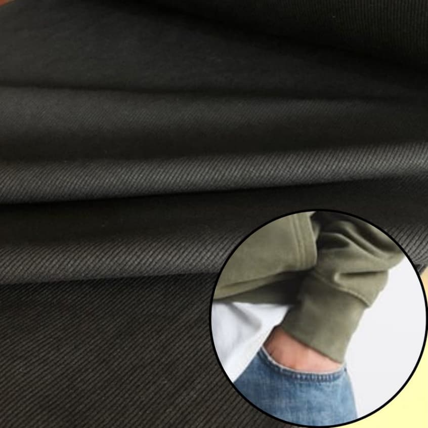 Tecido Malha Ribana Canelada Para Punho 2X1 - ALGODÃO - Moda casual