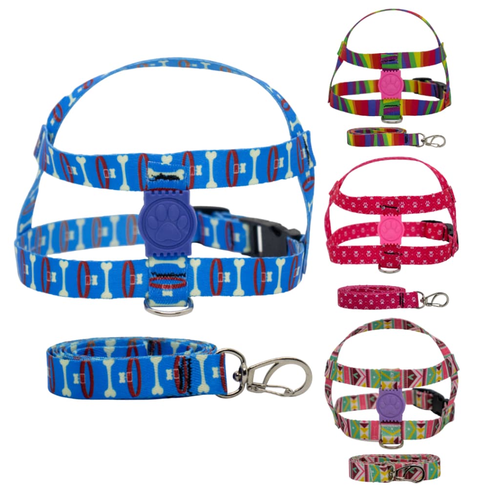 Coleira Peitoral Com Guia Para Cachorro Pet Porte Pequeno