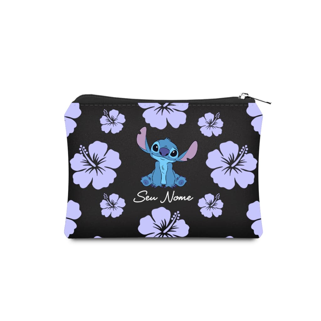 Necessaire Mini Stitch Cute Floral Personalizada com Nome