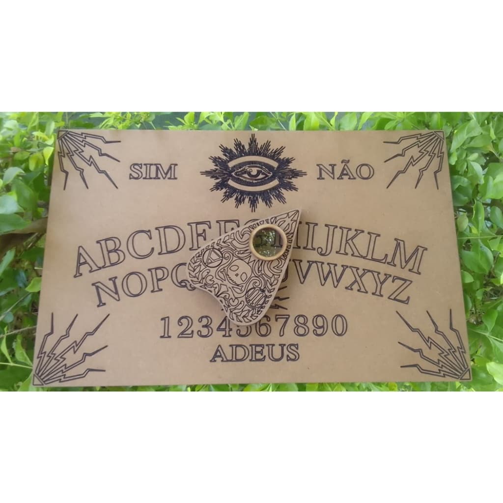 Tabuleiro Tabua Ouija Olho Tudo Vê E Sabe Ponteiro Sinistro - Maq3d
