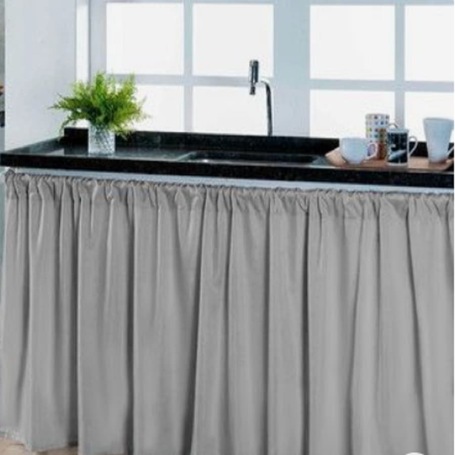 Cortina De Pia 1,40X0,80 Para Cozinha Tecido Oxford Decoração de Cozinha