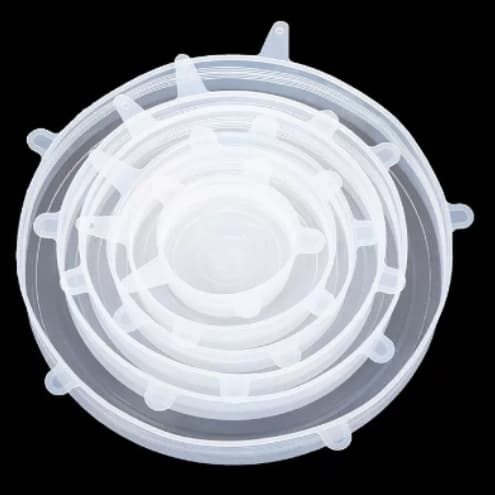 Kit 18 Tampas Silicone Panela Pote Universal Flexível Lavável Silicone