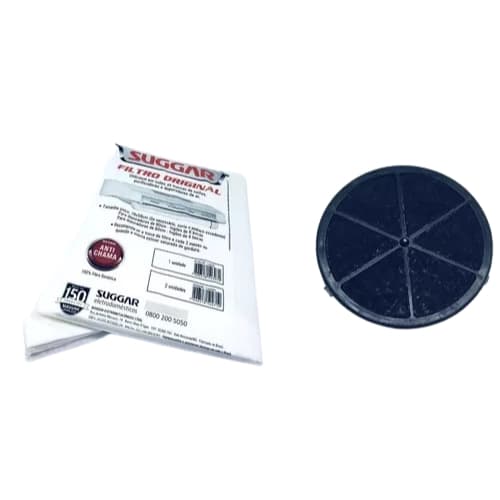 2 Mantas + 1 Filtro Carvão Ativado Depurador Suggar Original