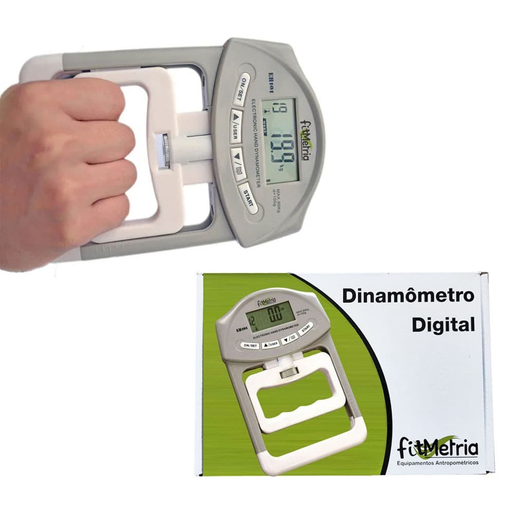 Dinamômetro Digital De Mão Avaliação Física Fisioterapia medicina do trabalho FITMETRIA