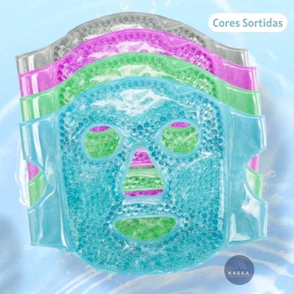 Máscara Facial Térmica Quente e Fria Relaxante com Gel em Veludo