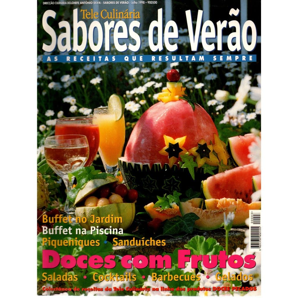 Revista Tele Culinária, Sabores de Verão, Julho, 1998