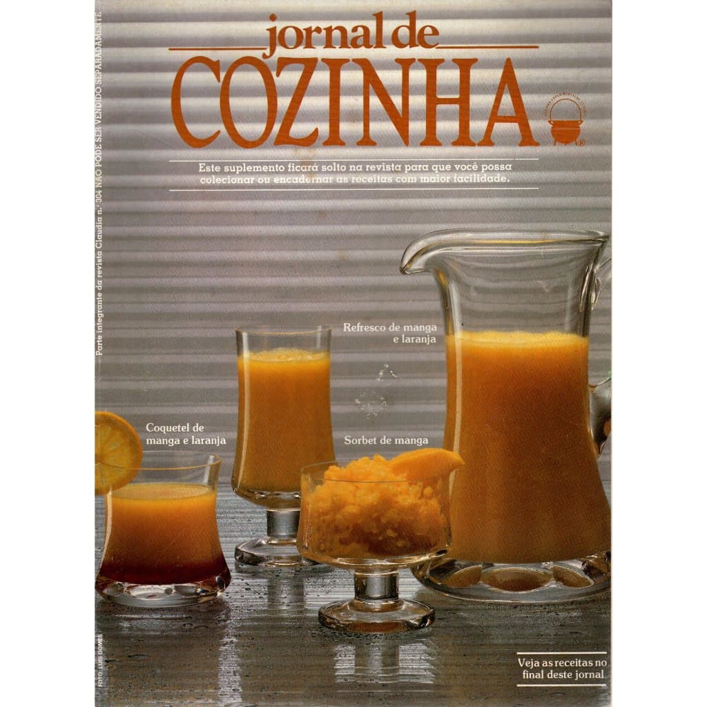 Revista Claudia, Jornal de Cozinha, Nº 304