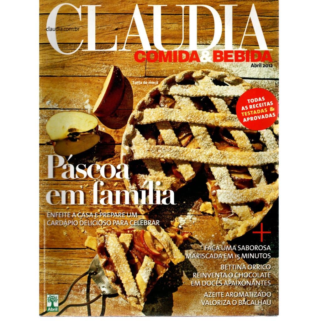 Revista Claudia, Comida e Bebida, Abril, 2012