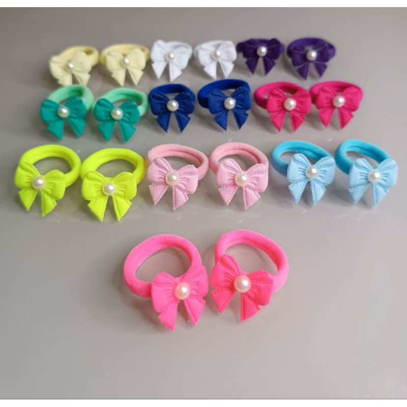 kit 10 Mini Xuxinha Com Lacinhos e Meia Pérola 10 Unidades Lindos e Fofos (SÃO 5 PARZINHOS)