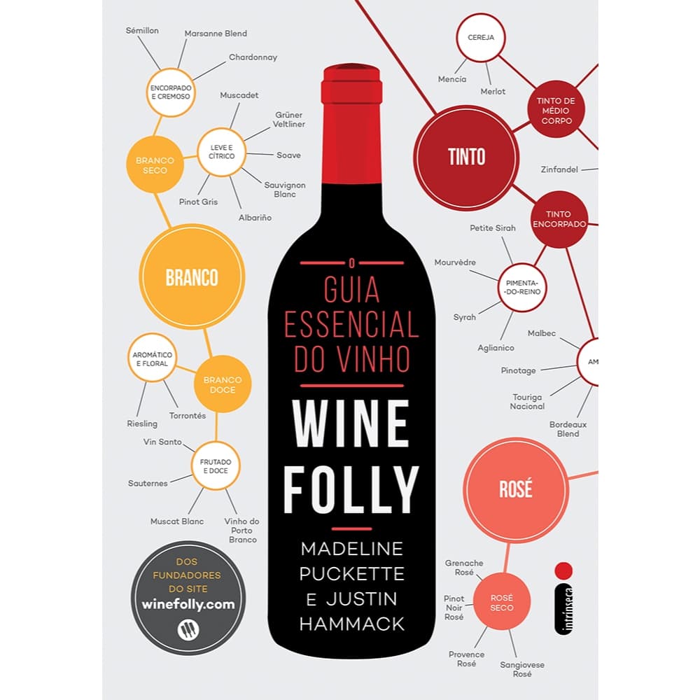 Livro O guia essencial do vinho: Wine Folly, por Justin Hammack e Madeline Puckette - Intrínseca