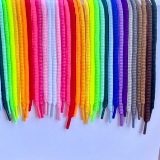 Cadarço para tênis roliço redondo adulto 1,20 ou infantil 0,70