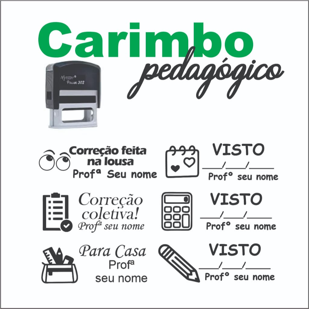 Carimbo Pedagógico para Professores