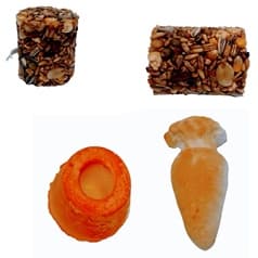 KIT RAÇÃO E CALCIO ROEDORES HAMSTER E OUTROS