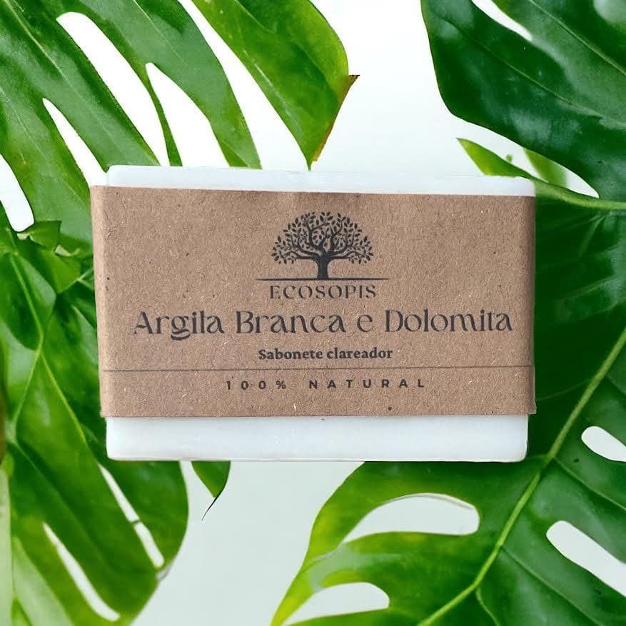 Sabonete de Dolomita e Argila Branca Natural