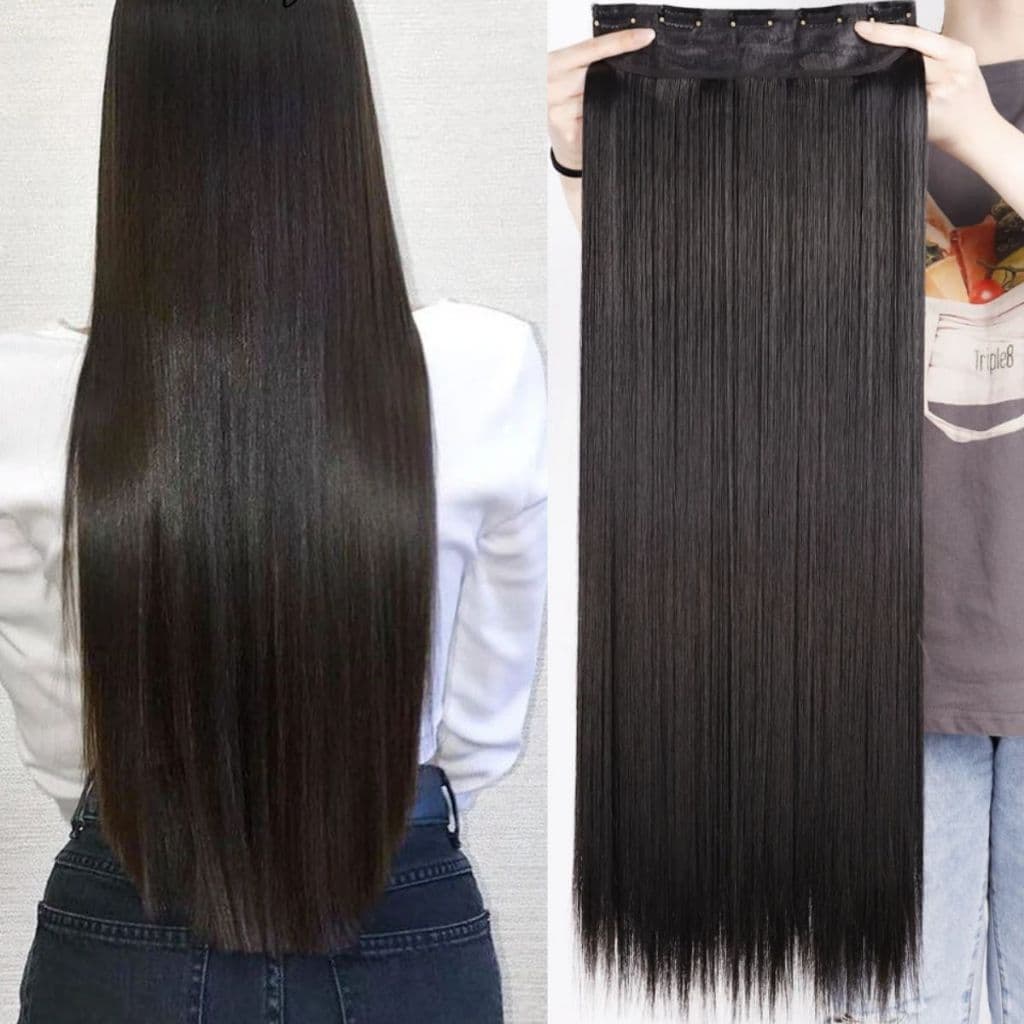 Extensão Tic Tac de Cabelo em Fibra Orgânica Alongamento Aplique para Volume Liso