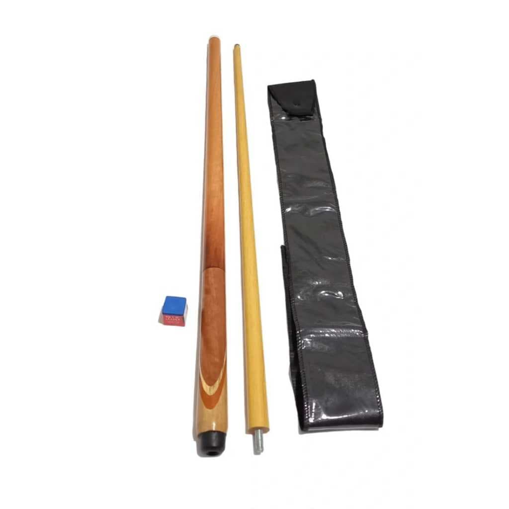 Taco de Sinuca Bilhar Marchetado C/ Capa + Giz