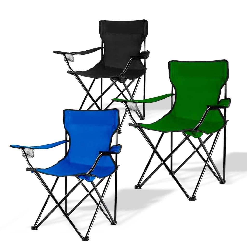Cadeira Camping e Pesca Dobrável Com Porta Copos e Bolsa