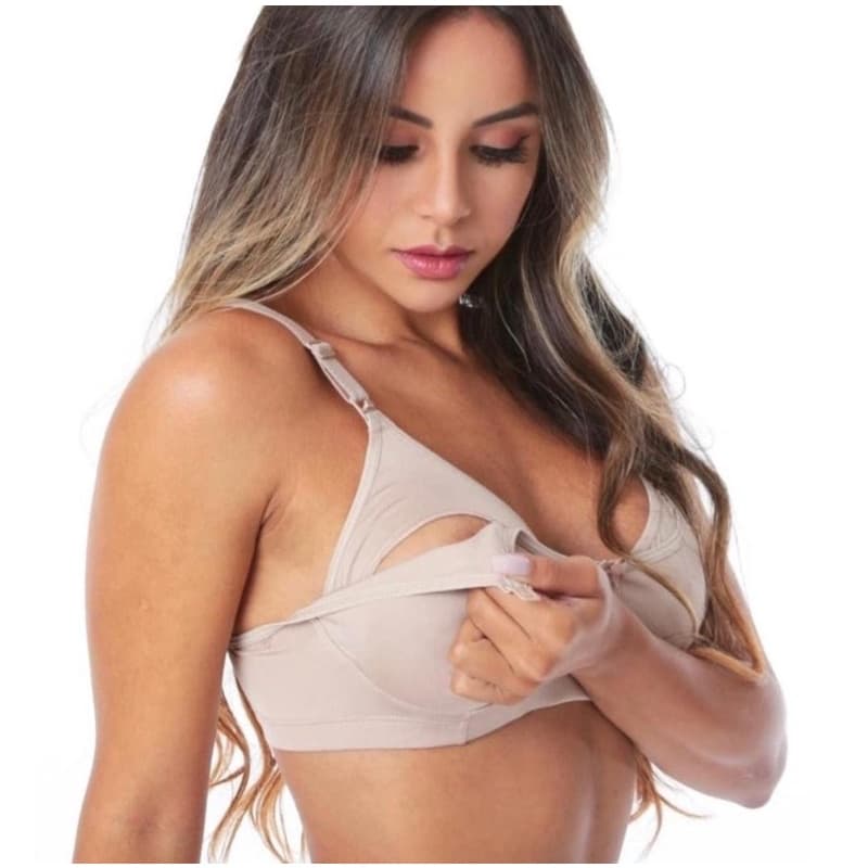 KIT 3 Sutiã Para Amamentação em Microfibra de Poliéster pós parto maternidade Reforçado Barato Envio Imediato
