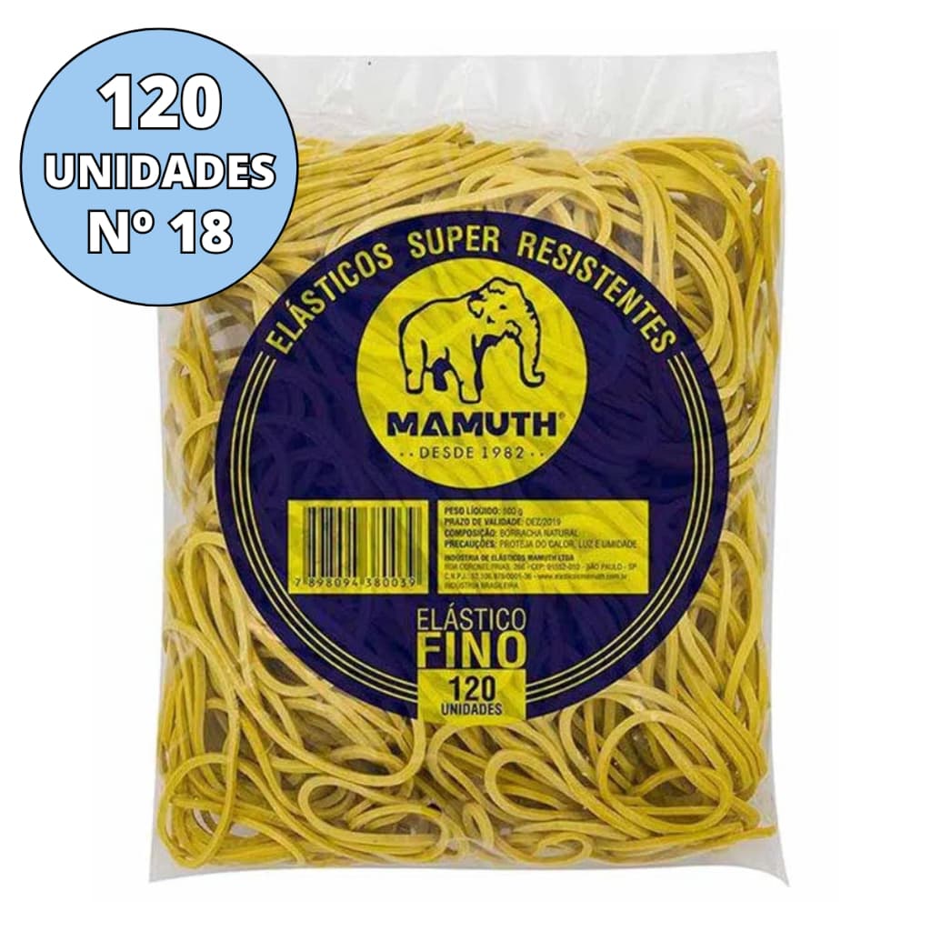 Gominha Elastica Elastico P/ Dinheiro Super Resistente 120 Und