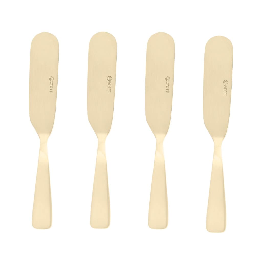 Kit 4 Espátulas Facas P/manteiga Patê Geleia Aço Inox Wolff