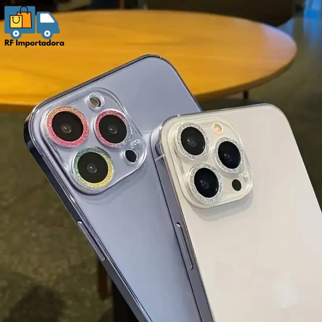 Kit Lente Película De Câmera Brilhante Para Iphone 11 12 13 14 15 PRO MAX