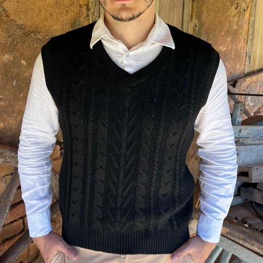 COLETE MASCULINO TRICOT