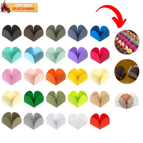 Forminhas 4 Pétalas Para Doces Finos Brigadeiros Festas Aniversários Casamentos e Eventos