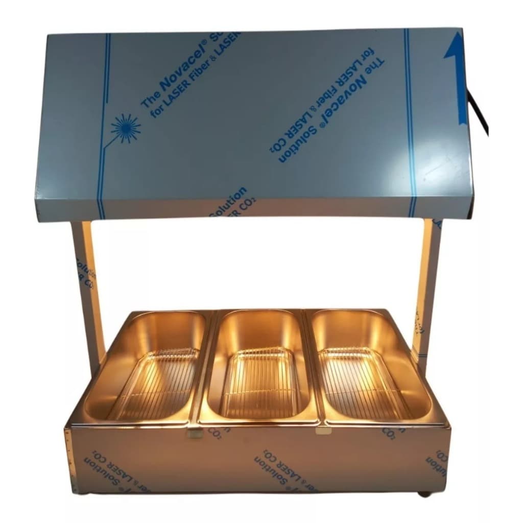 Secador Mantenedor De Frituras E Batatas Fritas 3 Cubas