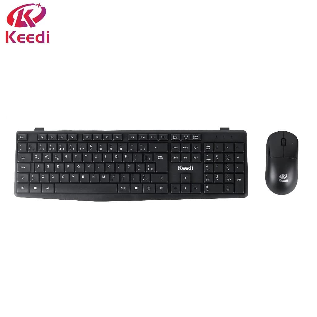 Kit Teclado Mouse Sem Fio Wireless 2.4Ghz Keedi TEC807