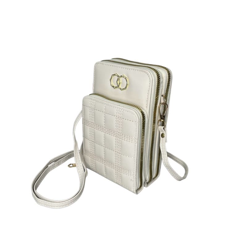 Bolsa Porta Celular Carteira De Courinho Com Alça Transversal e 3 Compartimentos