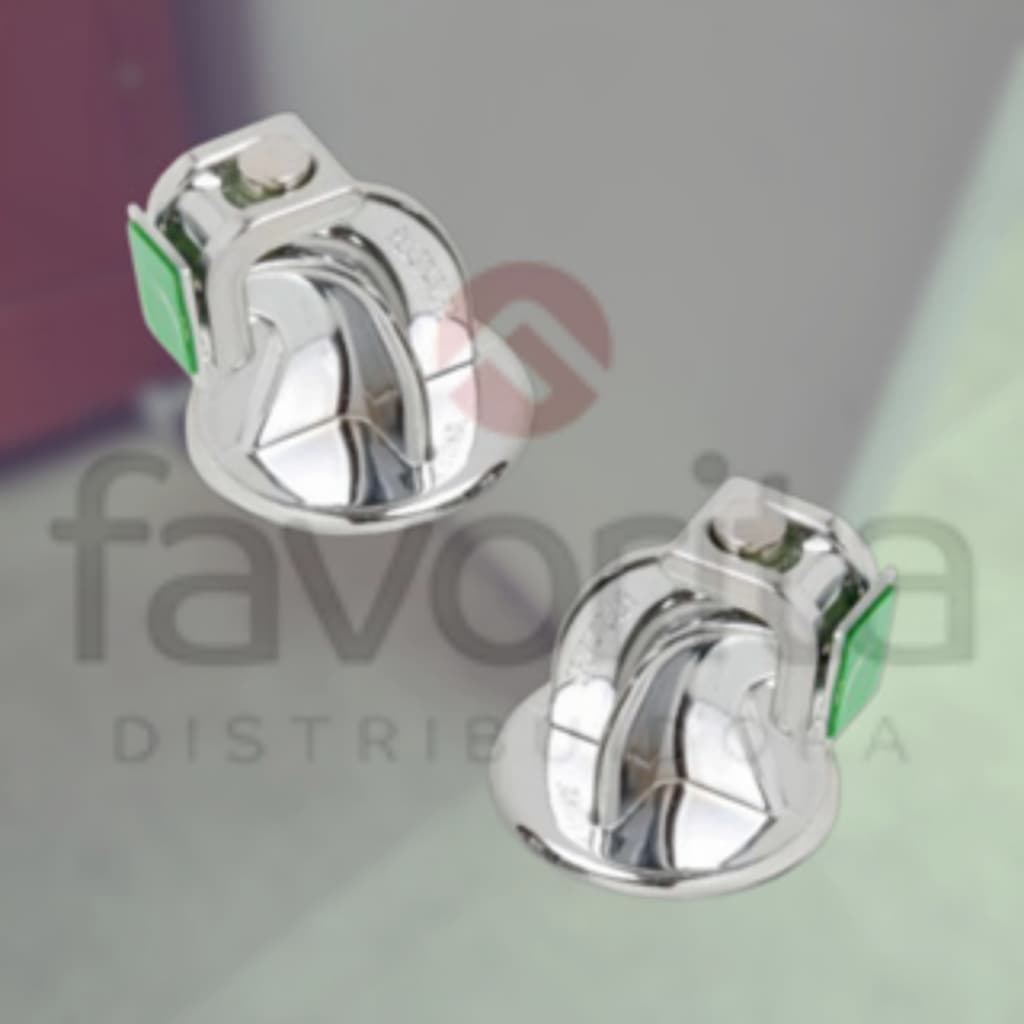 DOIS Prendedores Fixadores Trava Portas Magnético Adesivo Cromado SUPER FIXAÇÂO