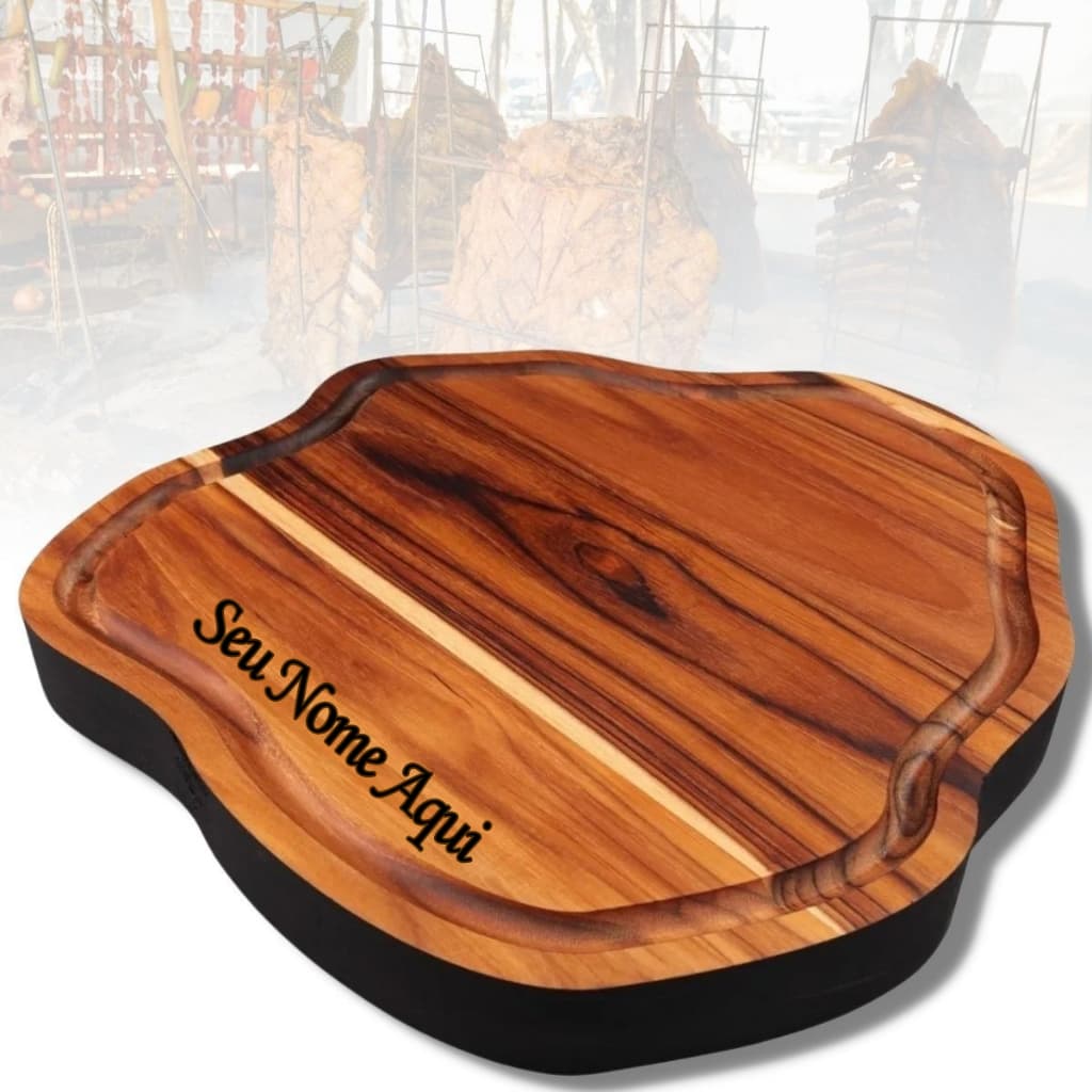 tabua carne churrasco rustica madeira grossa personalizada