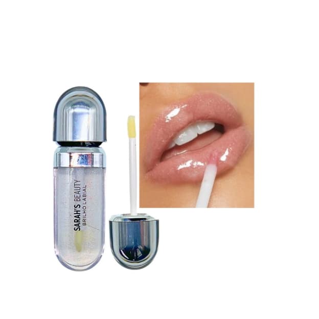 Brilho Labial Brilho Labial Óleo Labial Hidratante Hidratante Brilho Labial de Vidro Transparente