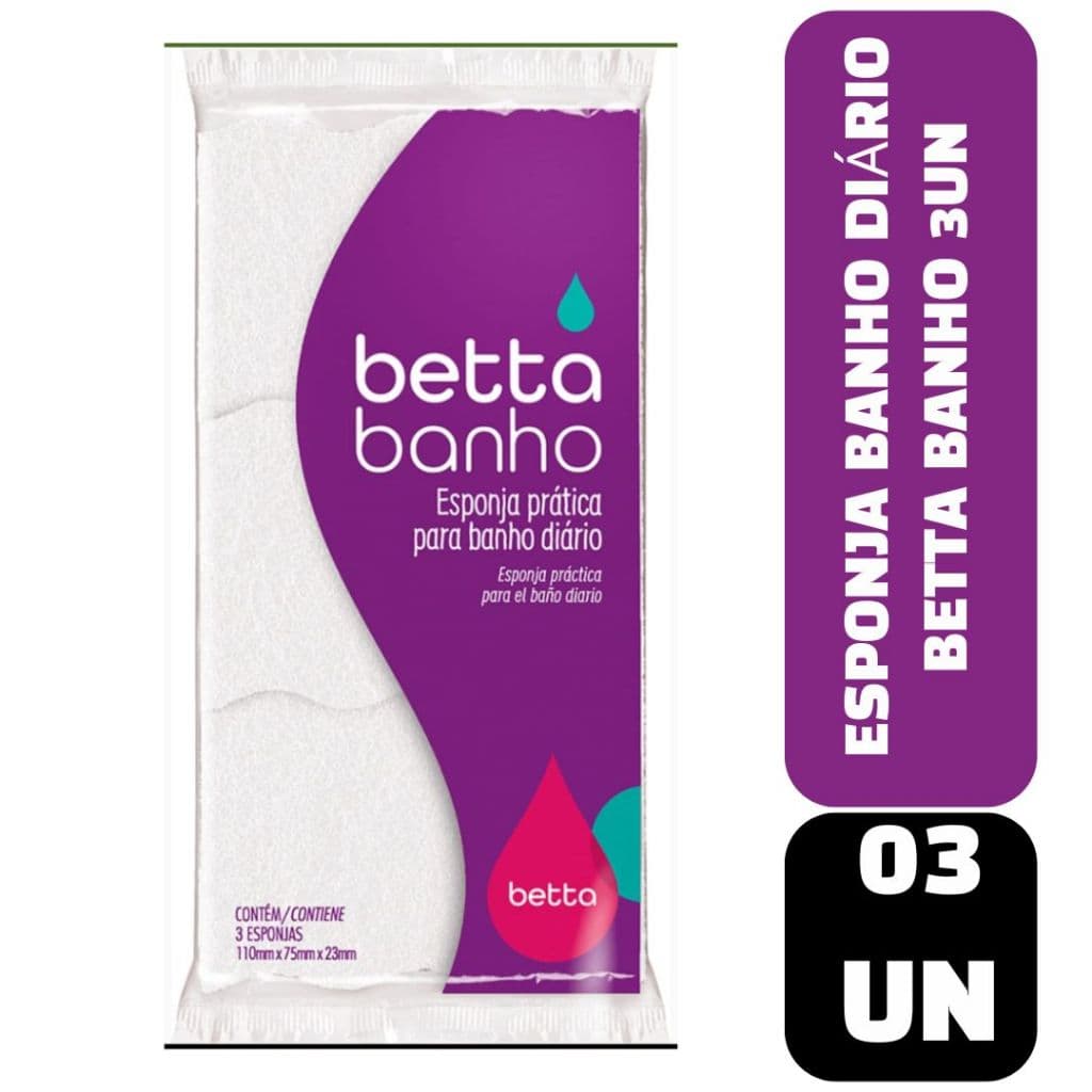 Esponja Banho Diário Betta Banho