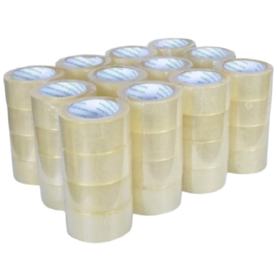 10 fitas adesivas de 100 Metros 48x100 Transparente cola forte 40mic