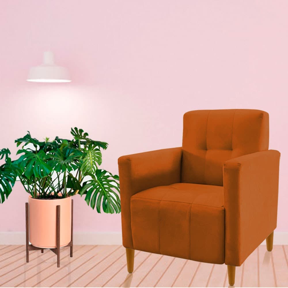 Poltrona  Para Sala Sofa Para Amamentação Descanso Leitura Recepção Clinica Varias Cores Visammer