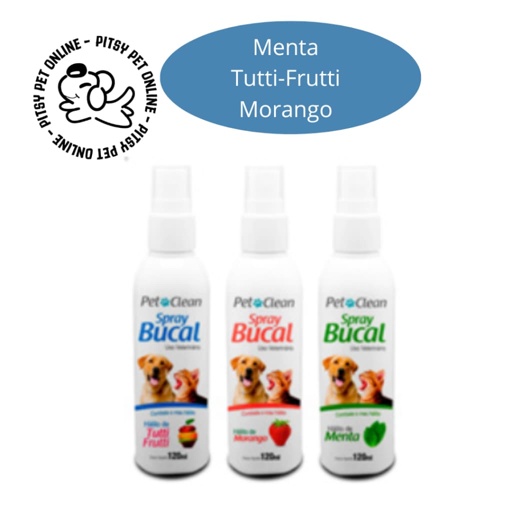 Spray Bucal para Cachorro e Gato Pet Clean - 120 ml