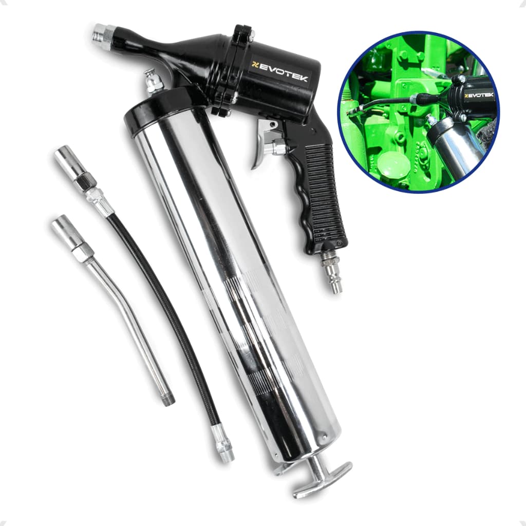 Engraxadeira Pneumática 600g Bomba de Engraxar Profissional Completa Evotek