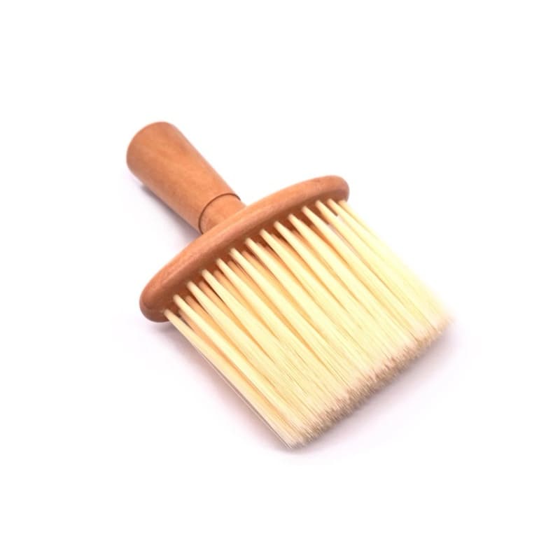 Espanador Vassoura Feito Em Madeira Para Barbearia Barbeiro Remover Resto De Pelos De Cabelo