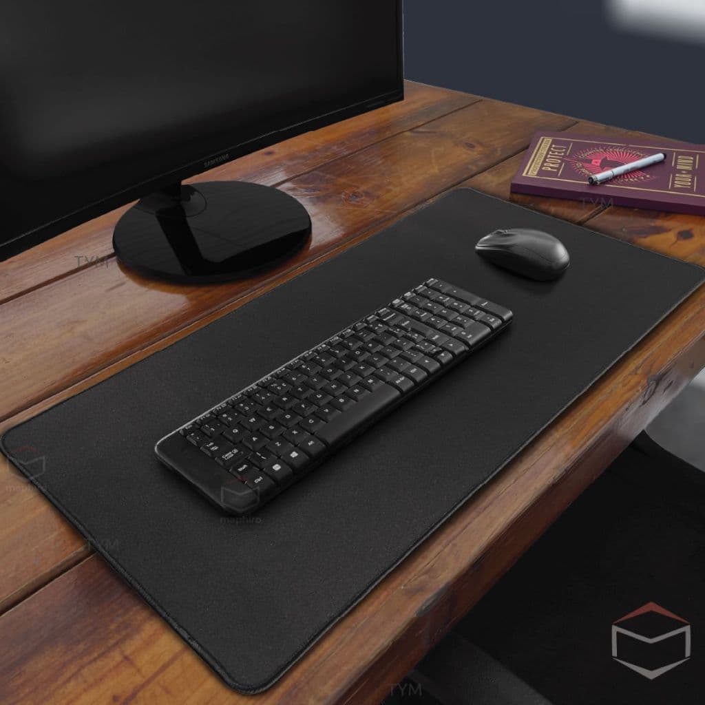 Mouse Pad Gamer Para Jogo Grande Tamanho 68 x 35 cm Preto