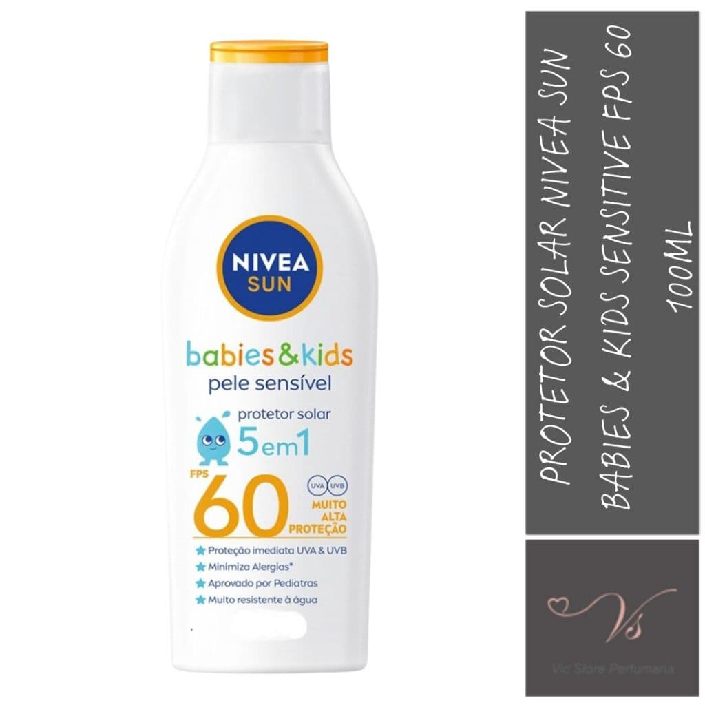 Protetor Solar Nivea Sun Babies & Kids Sensitive Fps 60 100ml
