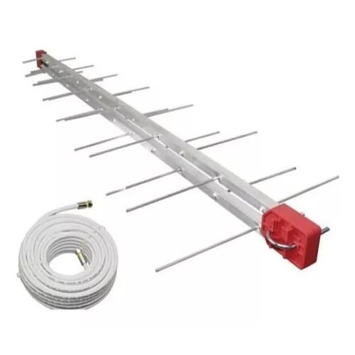 ANTENA DIGITAL FULL HD 16 ELEM E 10 MTS CABO COAXIAL