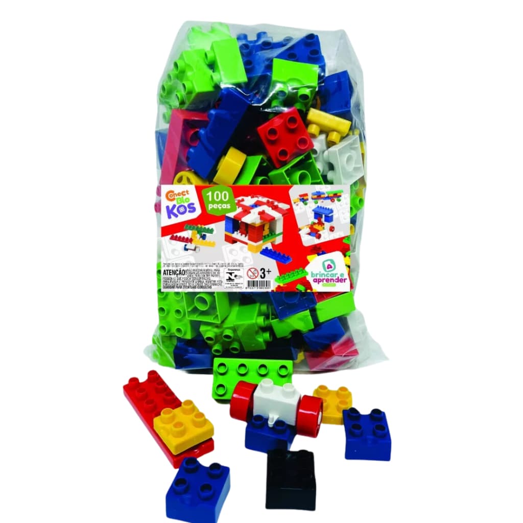 Brinquedos Bloco de Montar Com Rodinhas 100 Pçs Casinha Caminhão Trem Menina/Menino Otima Qualidade