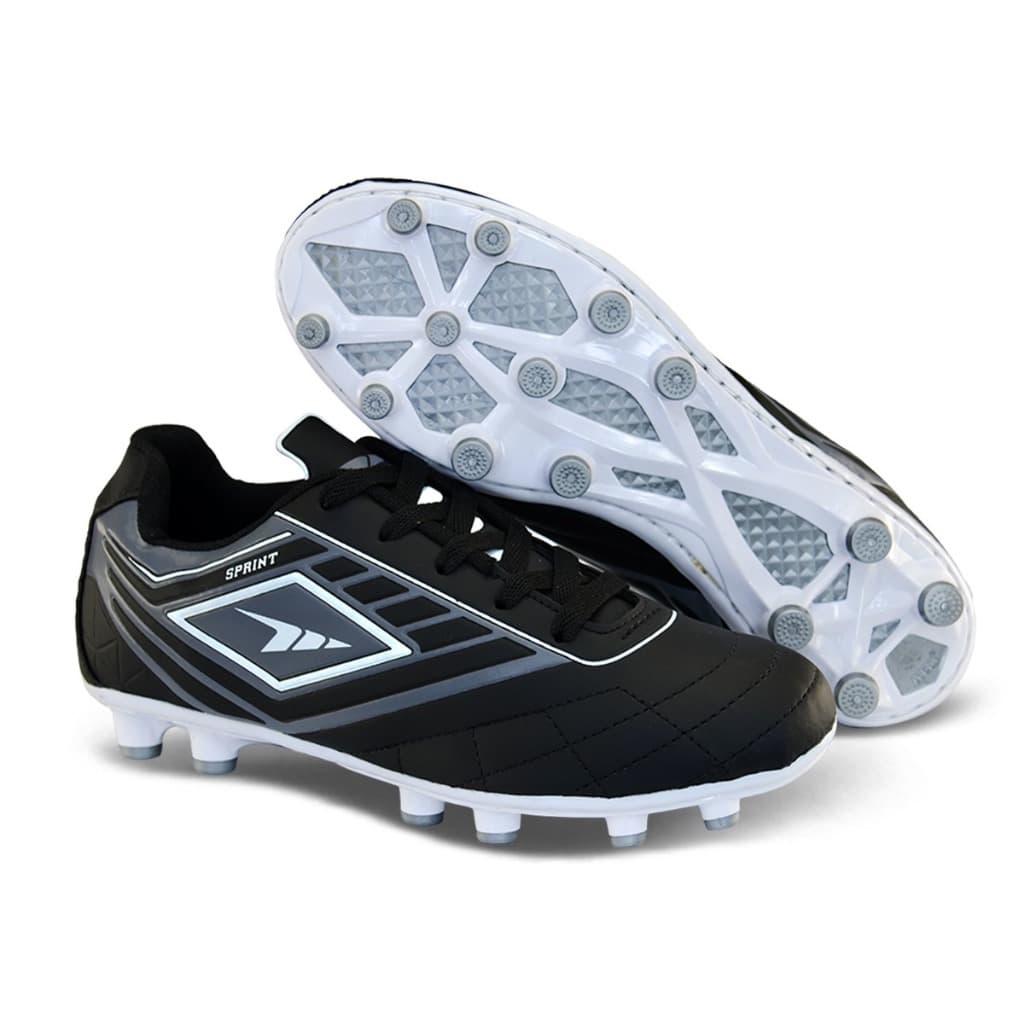 Chuteira de campo com trava Reforçada  Colada e Costurada Solado pvc futebol