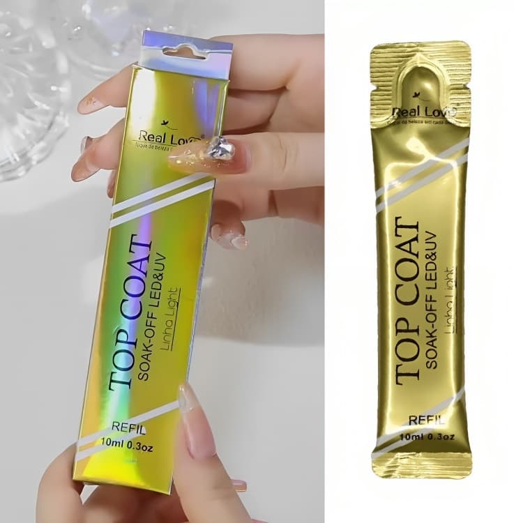 Refil Top Coat ou Base Gel unha gel Real Love Light 10 ML