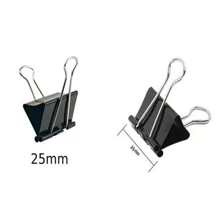 Prendedor Metal Binder Preto 25Mm Jocar Office