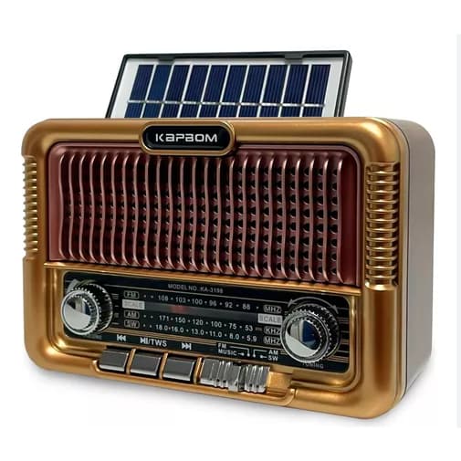Rádio Am Fm Retrô Radinho Portátil Vintage Caixa Som Bluetoth