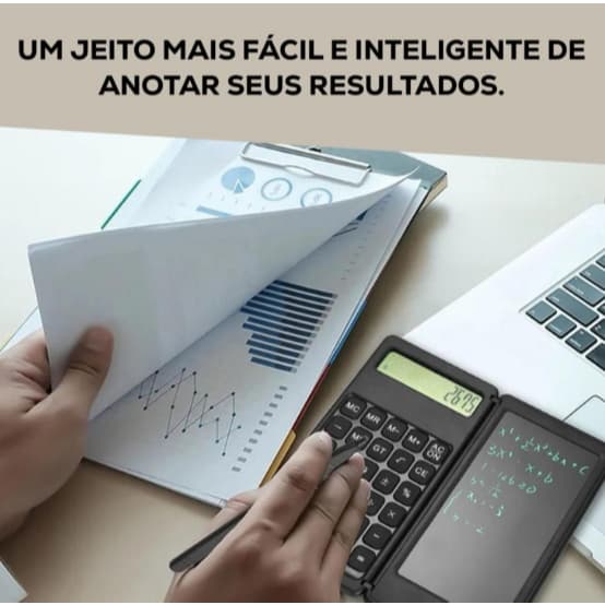 Calculadora Digital com Bloco de Notas LCD 10 Digitos LUATEK - KL-1606