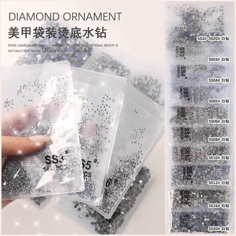 Strass Cristal Furta Cor Unhas e Artesanato Pacote com 1440 unidades